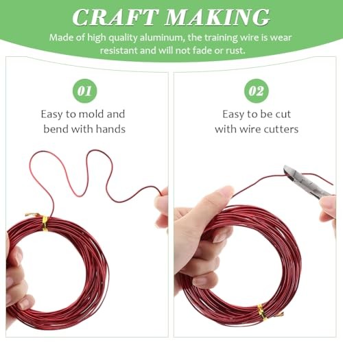 Tree Training Wire Kit - 5 Rolls (164ft),Bonsai Training Wires with Wire