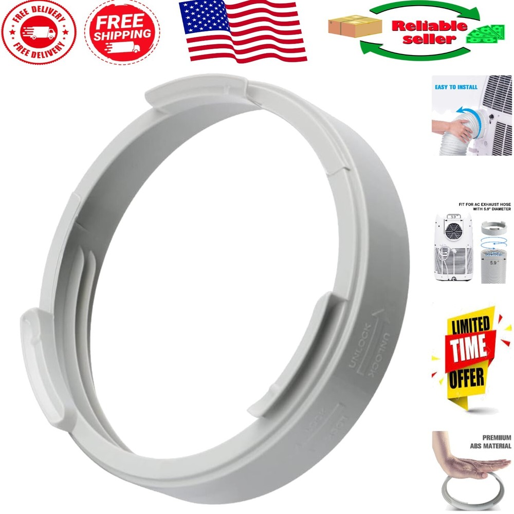 5.9-Inch  Exhaust Hose Coupler for Efficient Portable Air Conditioners