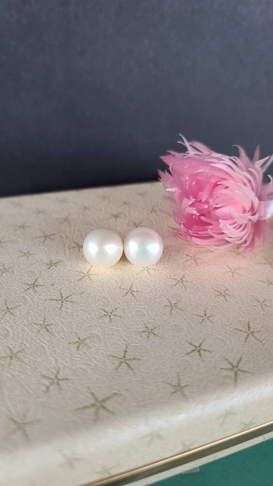925 Pearl Stud Earrings