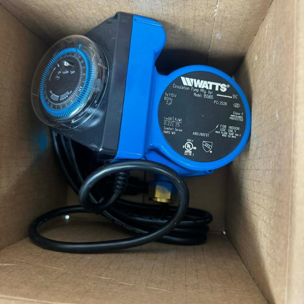 Watts Hot Water Recirculation System, heat H2O, 24 Hr Programmable Timer