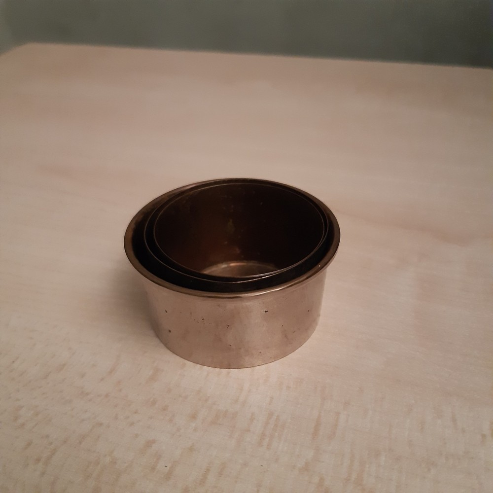 Vintage Silver Plate Collapsible Display Cup In Presentation Box