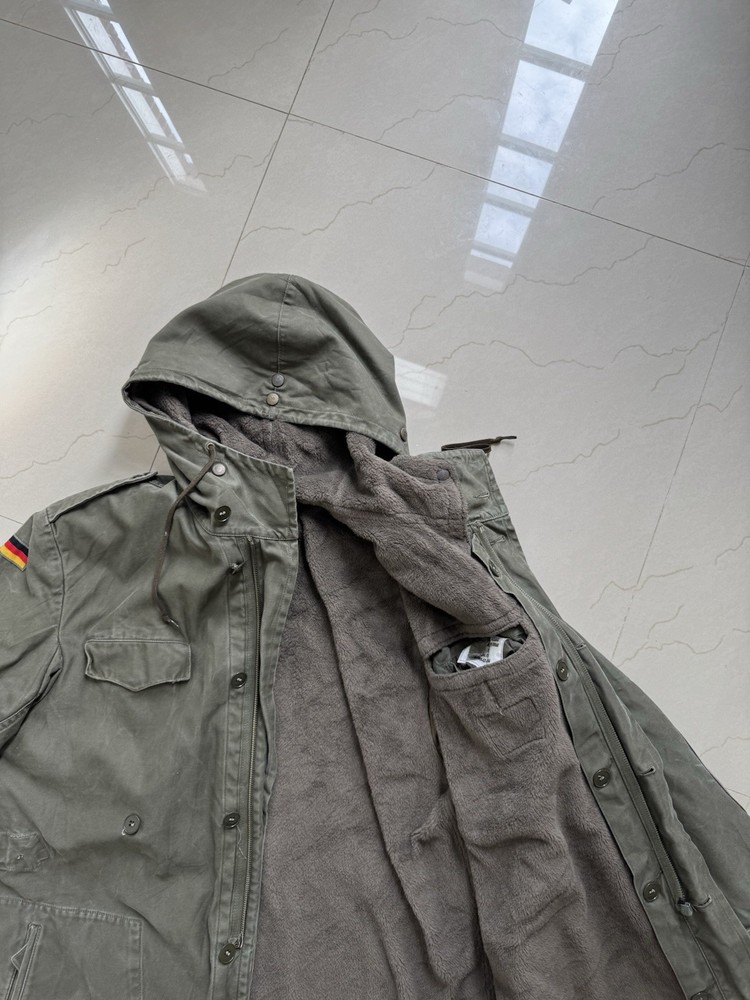 German Army Olive Drab Lined Parka Vtg 70s