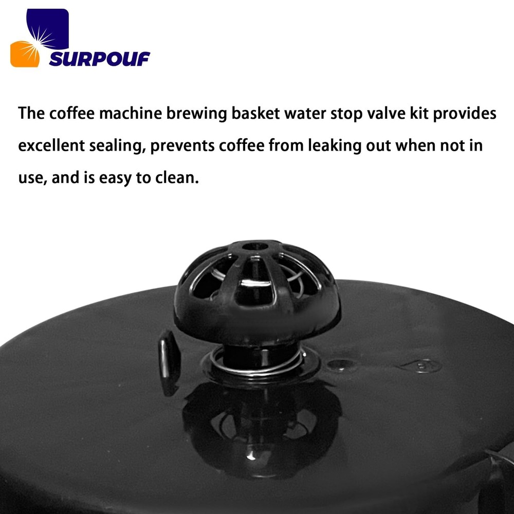 2-Pack Coffee Replacement Brew Basket Spring Loaded Stopper Kits Fits as pic
