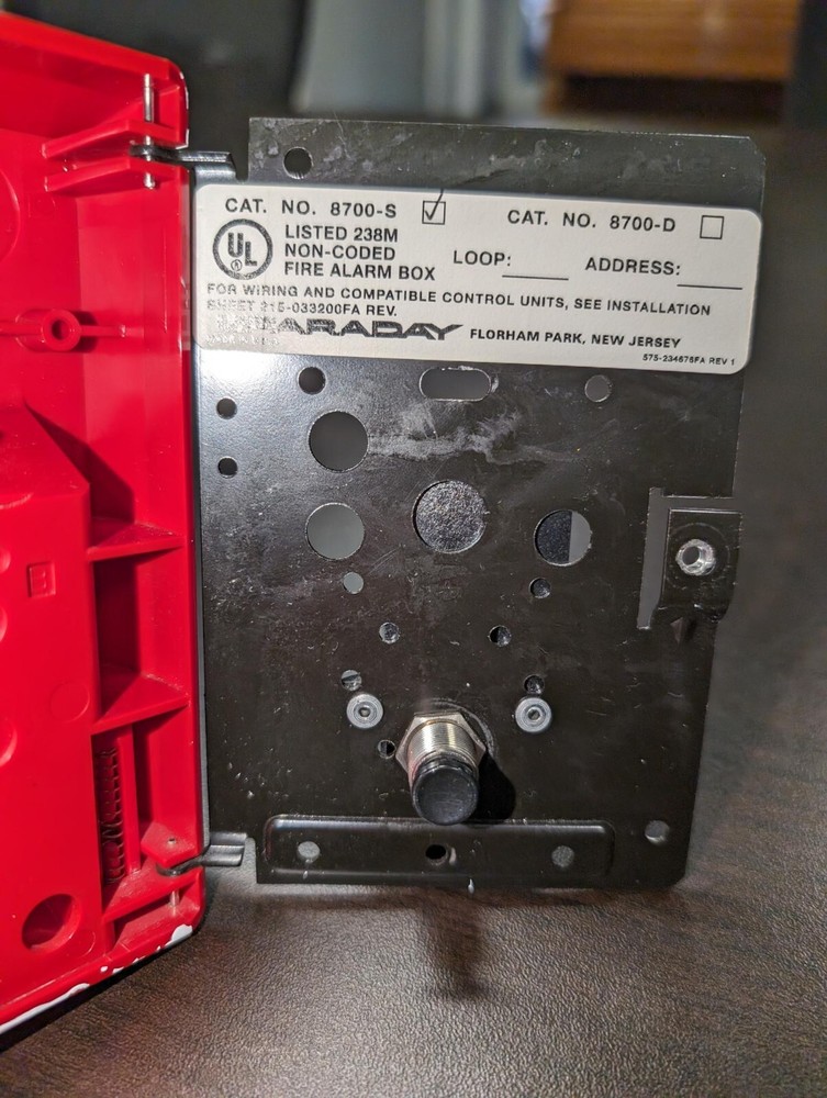 FARADAY 8700-S SINGLE ACTION PULL STATION, GREAT CONDITION, (AVAIL.) FREE SHIP