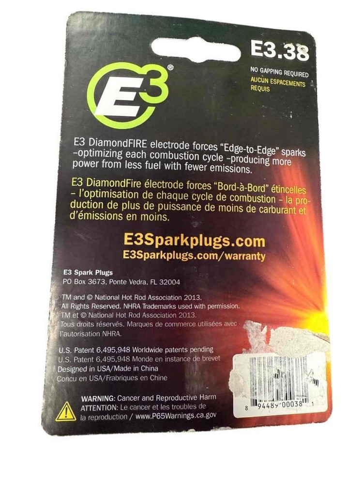 NEW E3.38 Spark Plug E3