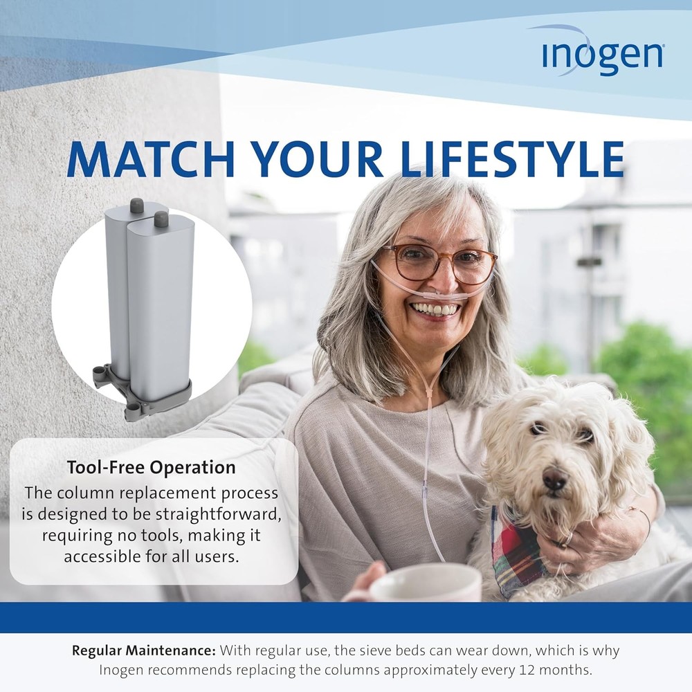 One G4 Replacement Column Pair - Removable Metal Columns for Oxygen Accessories