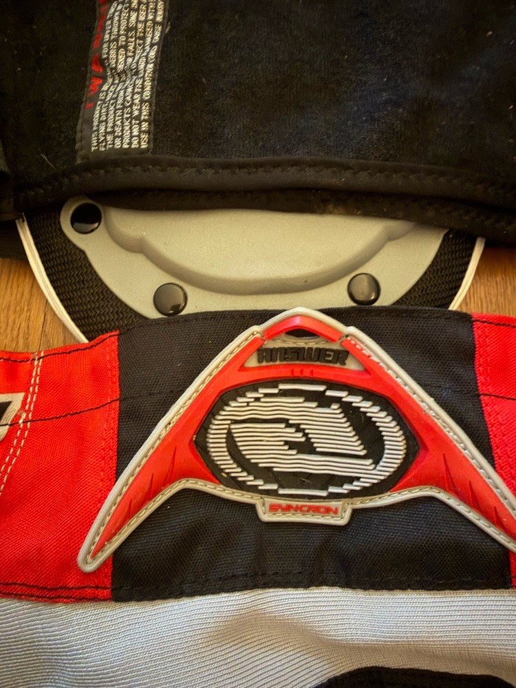 SixSixOne Compression Jacket Red White Large Suit Pants Armor Motorcycle 32