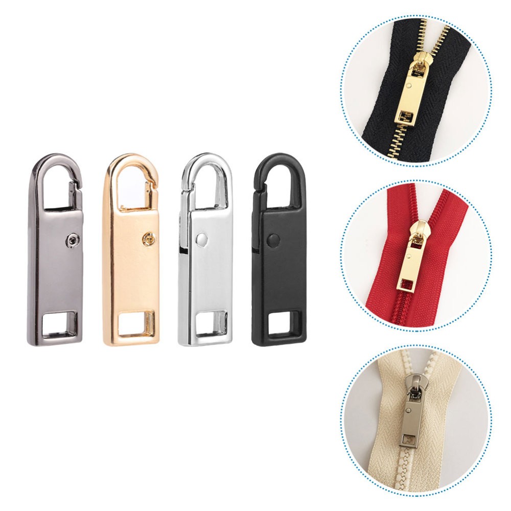 4Pcs Professional Zipper Pulls Household Zipper Tabs Replaceable Zipper Repair