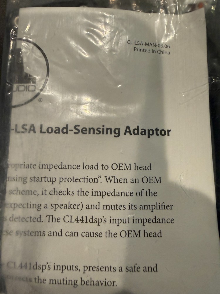 JL Audio Load-Sensing Adaptor CL-LSA