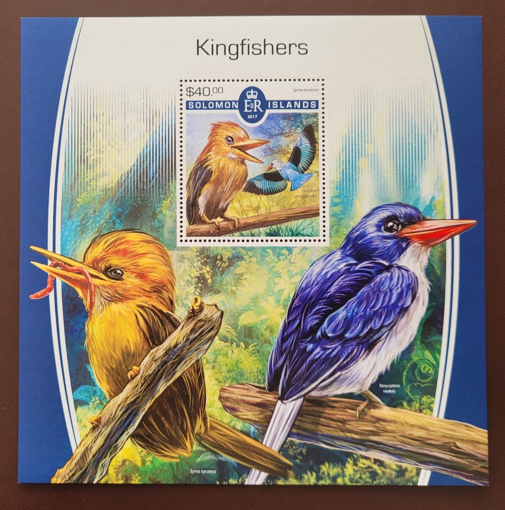 Solomon Island 2017 / Birds - Kingfishers / 1v ms
