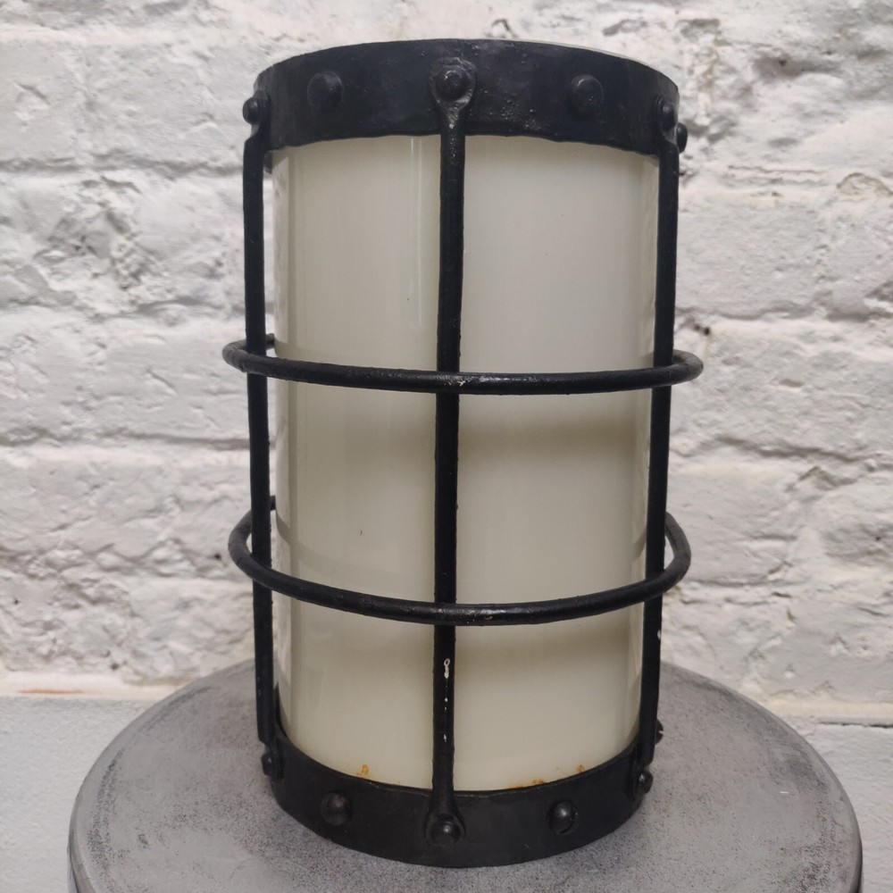 Bulkhead Wall Light Mid 20th Century Bulkhead Dungeon Wall Light Wrought Iron