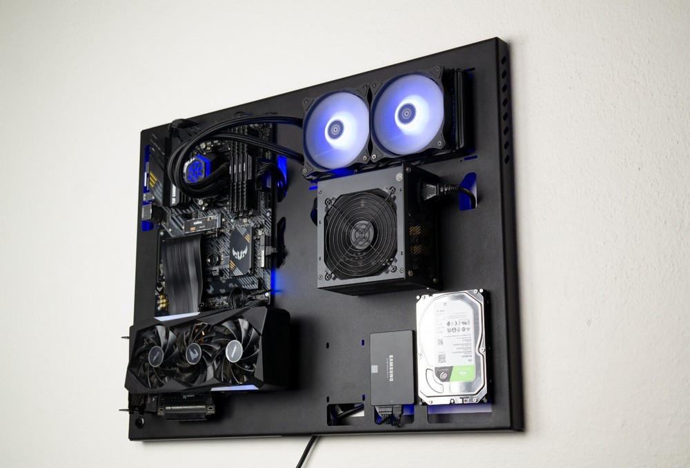 Wall Computer Case, Computer Wall Mount, Space Case, Open Case, Computer Case