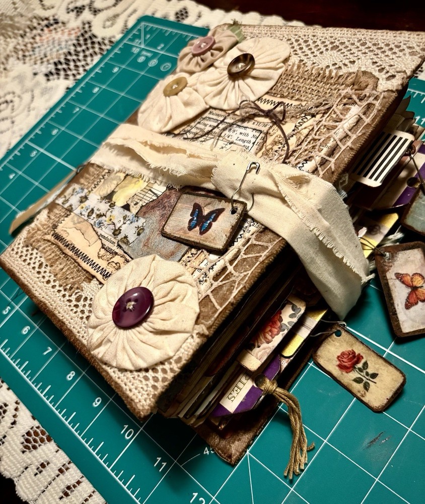 Handmade Junk Journal Victorian Grunge