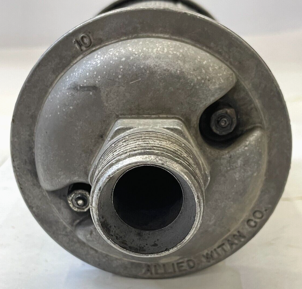 ATO MUFFLER COMPRESSOR MUFFLER MODEL 10 1" THREAD LENGTH 9" OVERALL LENGTH