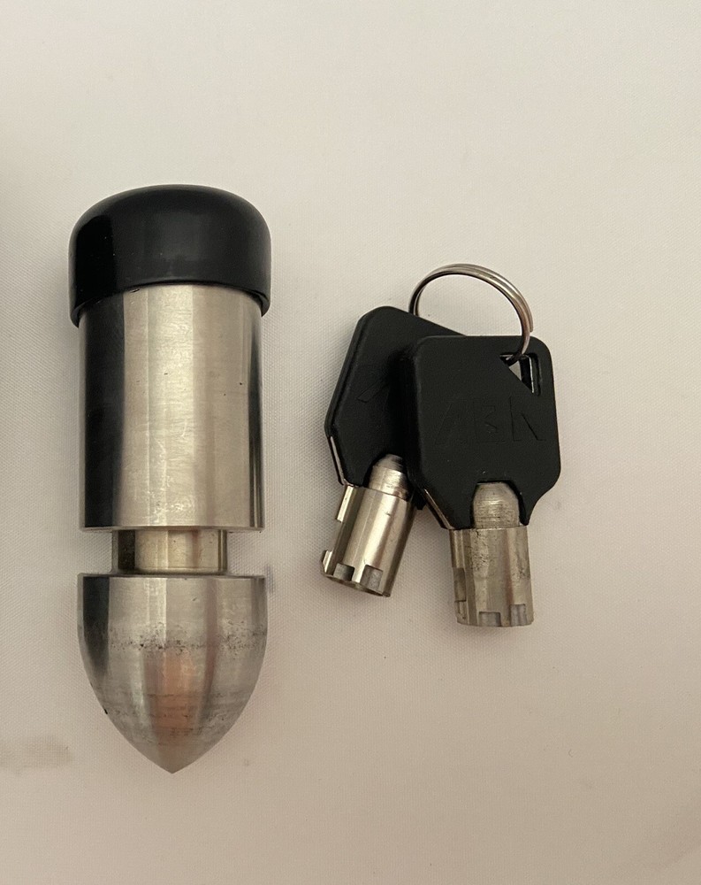 BULLET SHAPED MOTORCYCLE LOCK STAINLESS STEEL