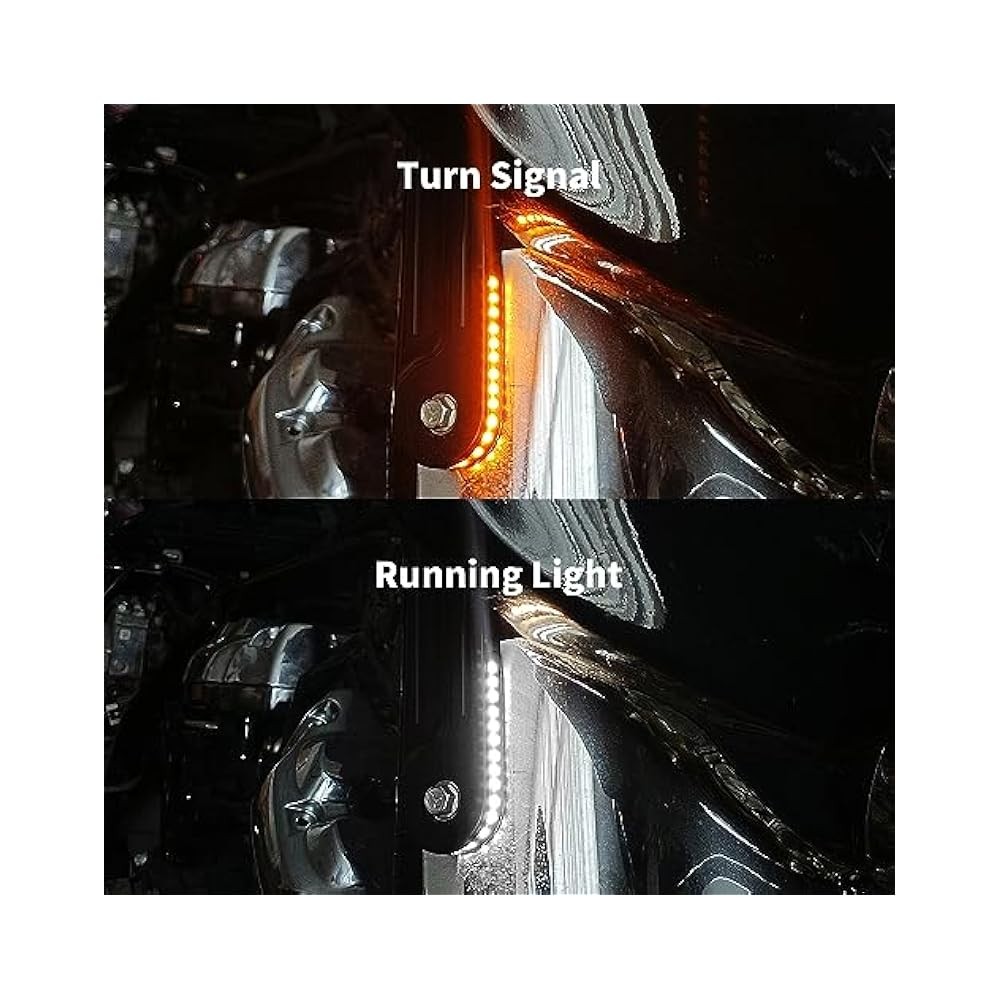 For Motorcycle k Mounted LED Lights, 1998,2025 Models, Dual Function Running