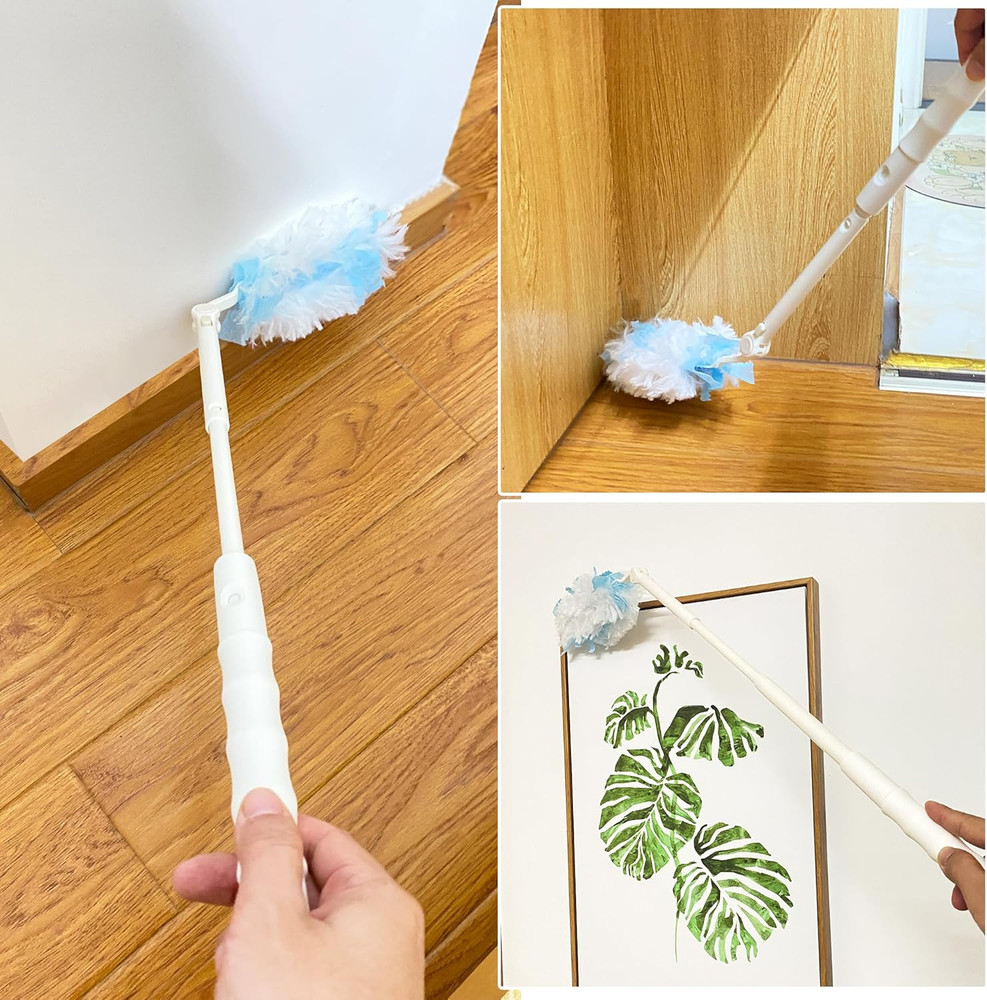 Replacement Handles Compatible with Swiffer Duster Refill, Extended Handle, Adju