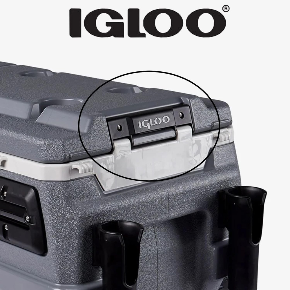 Igloo Trailmate Cooler Replacement Snap-On Hinge, Plastic, Black