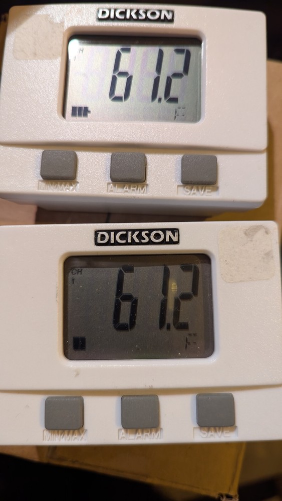 (1) DICKSON TM320 LCD Display Temperature Data Logger No Power/Connection Cables