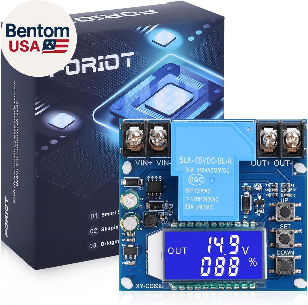 Low Voltage Cutoff Controller DC 6-60V 30A Low Voltage Disconnect Protection Mo