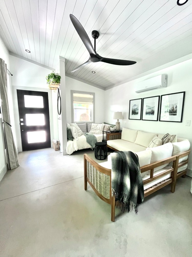 Modern Tiny Home Plan- PDF Print Yourself- Simple Design- 1 bedroom 1 1/2 Bath