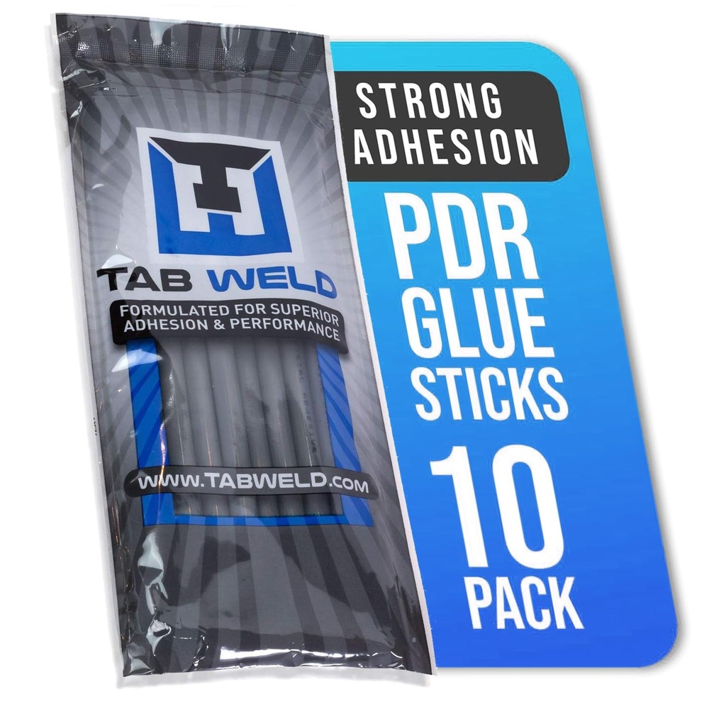 Tabweld PDR Glue Sticks - Paintless Dent Repair - Grey 10 Pack