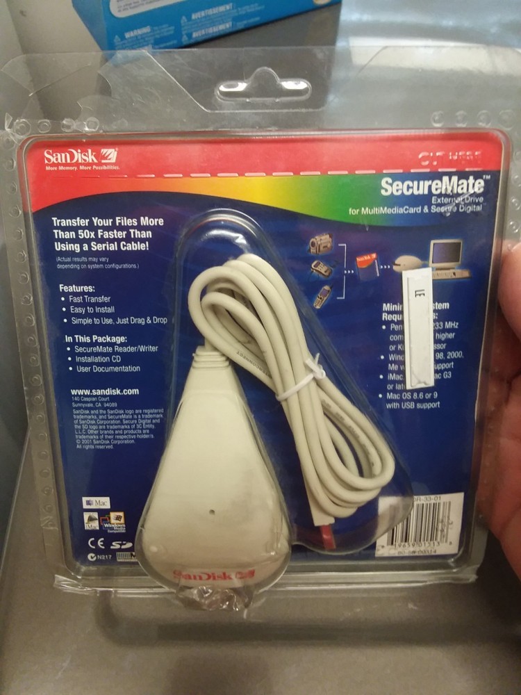 SanDisk SecureMate External Drive For Multi Media Card & Secure Digital NEW