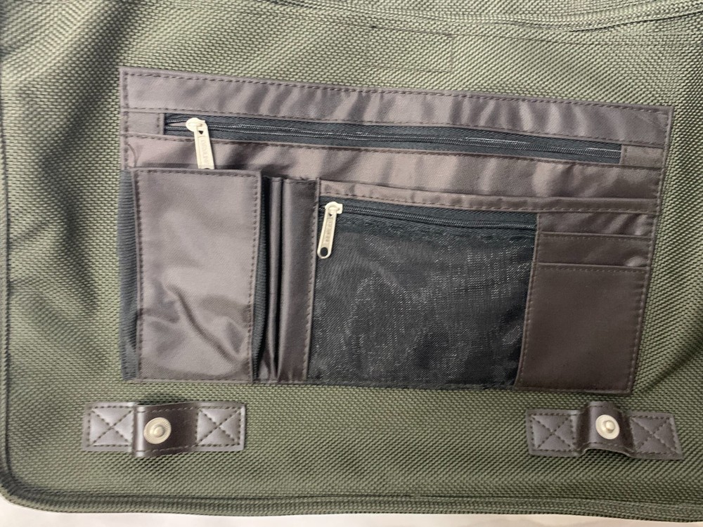 GEMLINE 2280 Computer Shoulder Messenger Olive Green Adjustable Strap