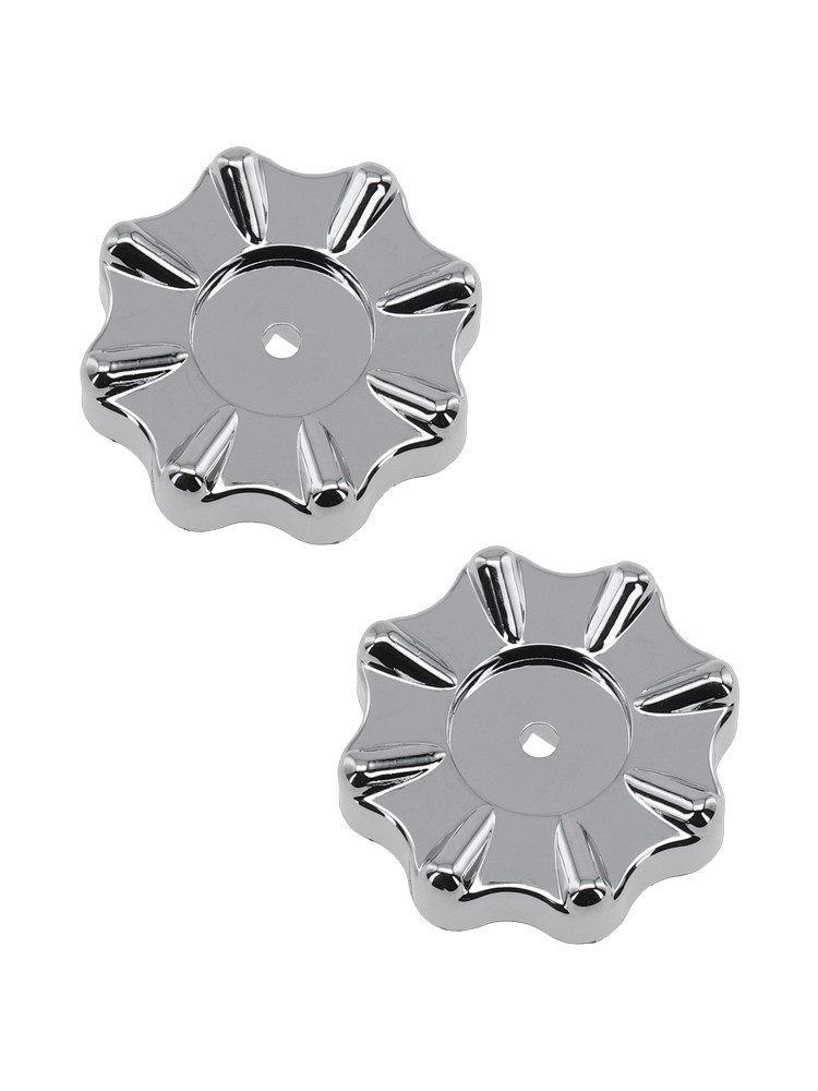 Easy to Operate Round Wheel Faucet Handle Knobs 2 Pack for Manifold Gauges