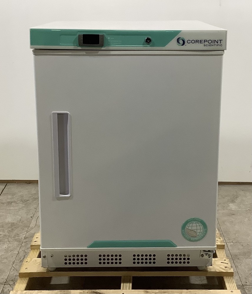 CorePoint Scientific White Diamond Built-In Undercounter Lab Refrigerator