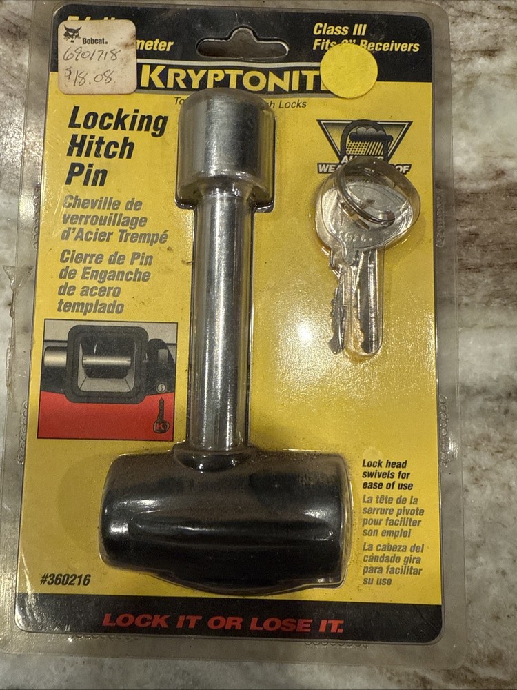 Krpytonite Locking Hitch Pin 5/8th
