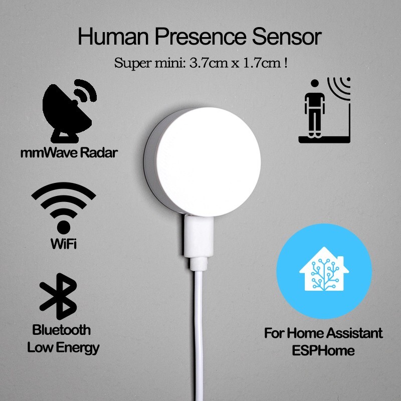 WiFi & Bluetooth BLE Presence Sensor mmWave Radar | Home Assistant ESPHome