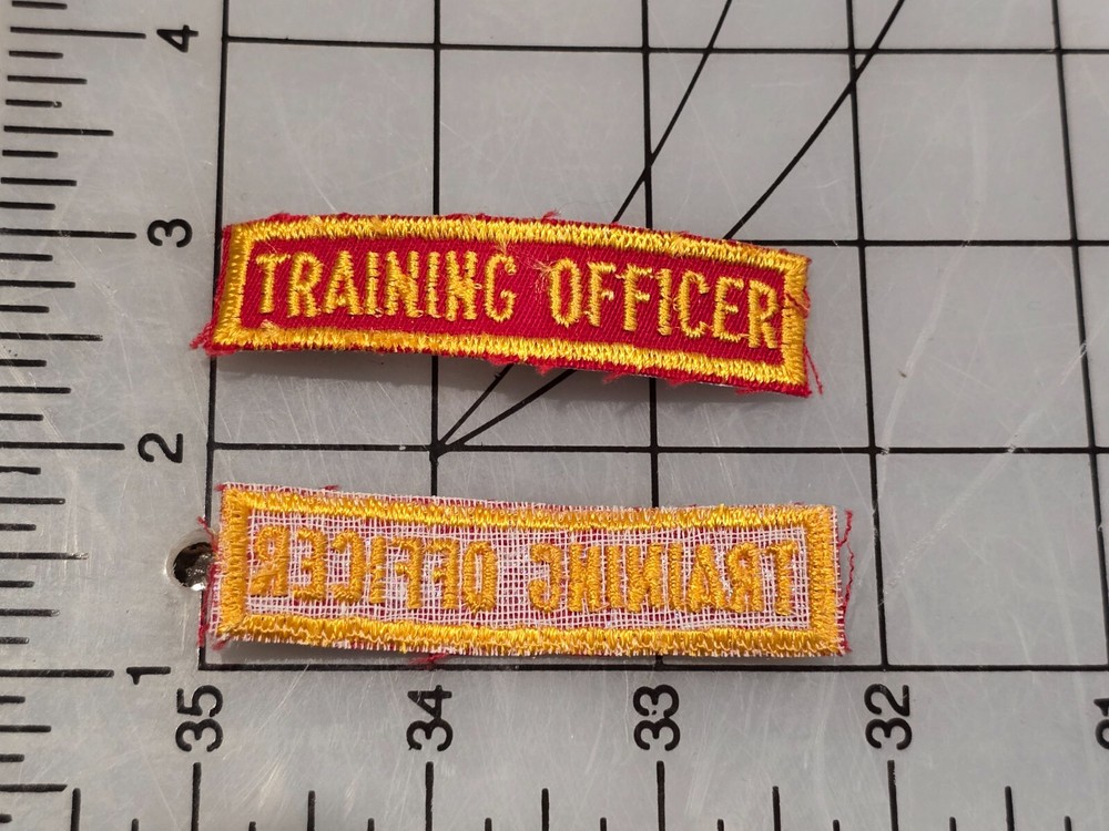 Original Patch Training Officer Tab Cut Edge 3076