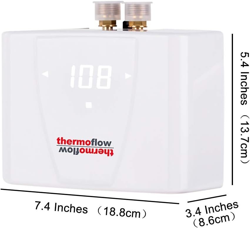 240V Electric Mini Tankless Water Heater Point of Use On Demand Instant Hot W...