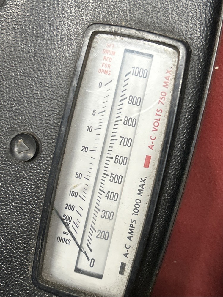 Vintage GE Voltmeter Meter Snapper 1000 942D