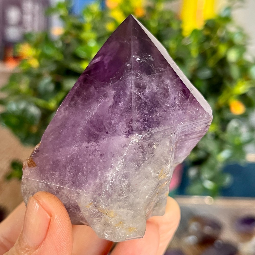 210g Natural Amethyst geode quartz clustercrystal specimen Healing