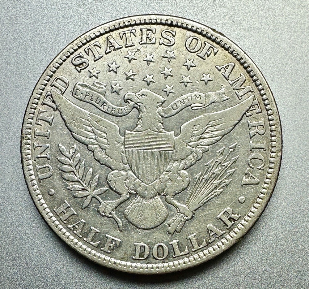 1912 BARBER HALF DOLLAR VF DETAILS #9361