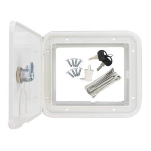 A10-2150VP Medium Square Cable Hatch - White