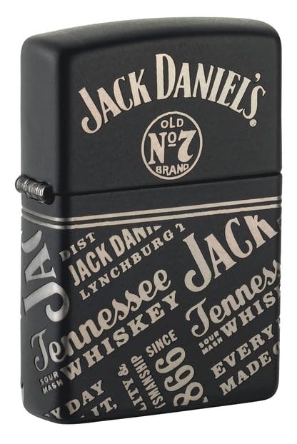 Zippo Lighter - Customized Engraved Message on Windproof C Jack Daniels 46279