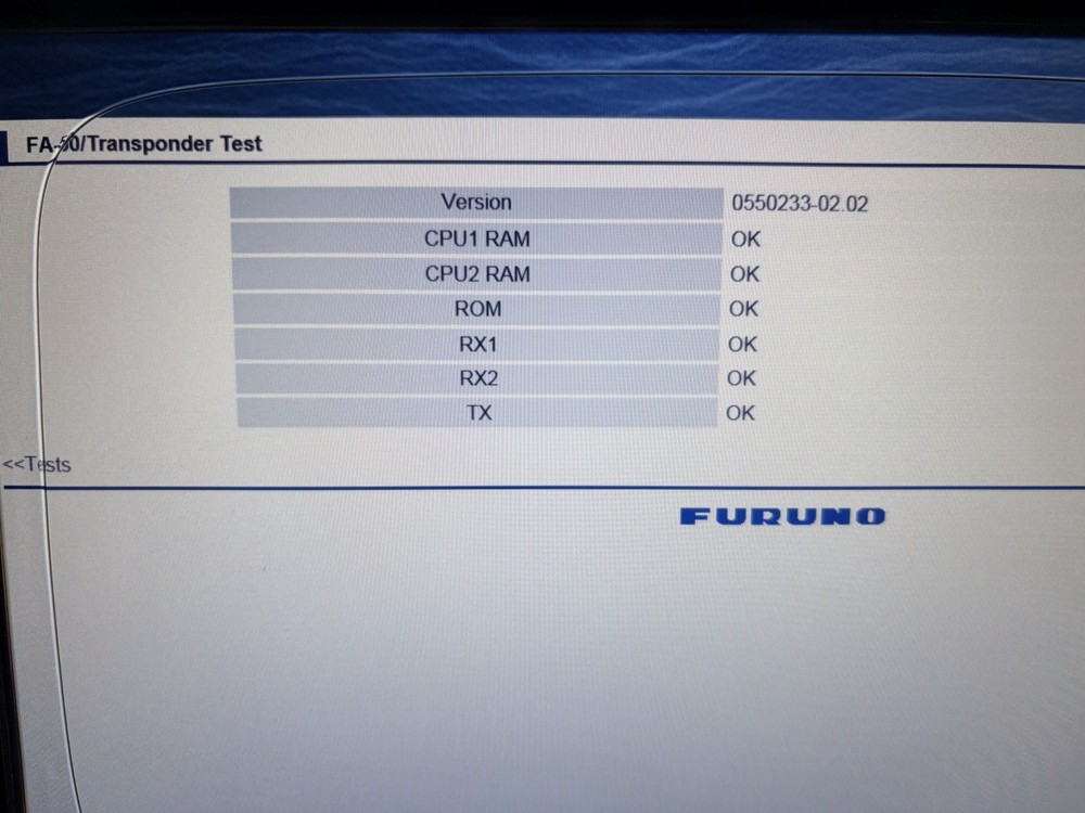 Furuno FA-50 Class B AIS Transceiver Module- Clear MMSI, Latest Software Updated