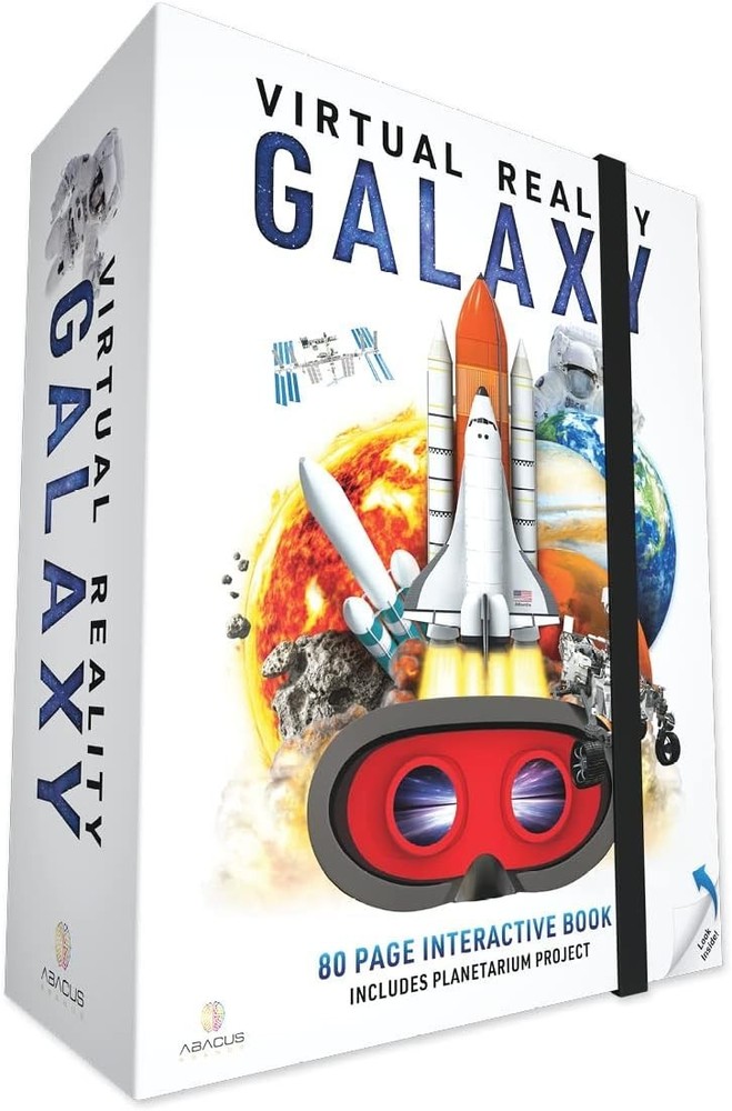 Immersive 80-Page VR Learning Set with Goggles & Customizable Planetarium