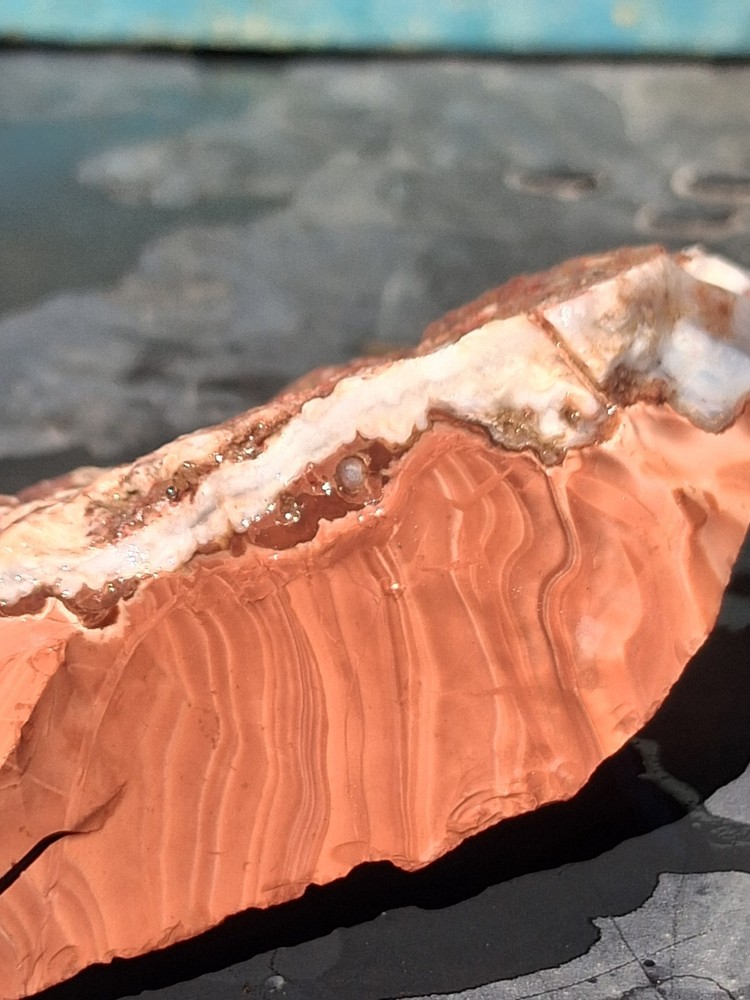 Jasper Red Banded Lapidary Potential