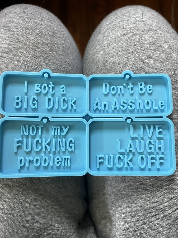 Adult Language Resin Keychain