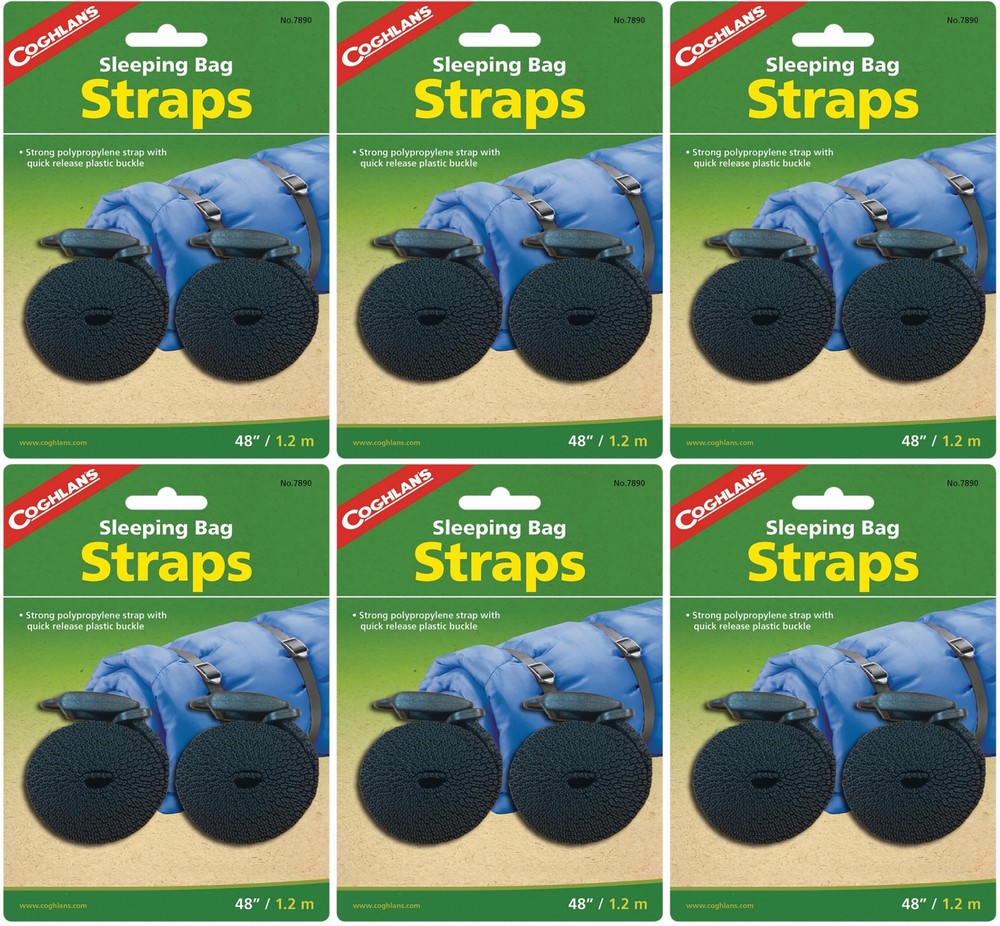 Coghlan's 2-Pack Polypropylene Sleeping Bag Straps, 48" (6-Pack)