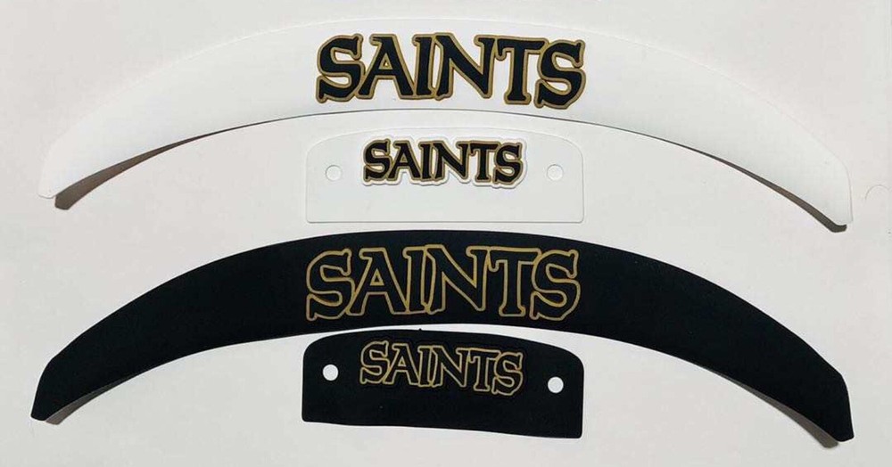Saints Full Size Speed Helmet 3D Bumpers