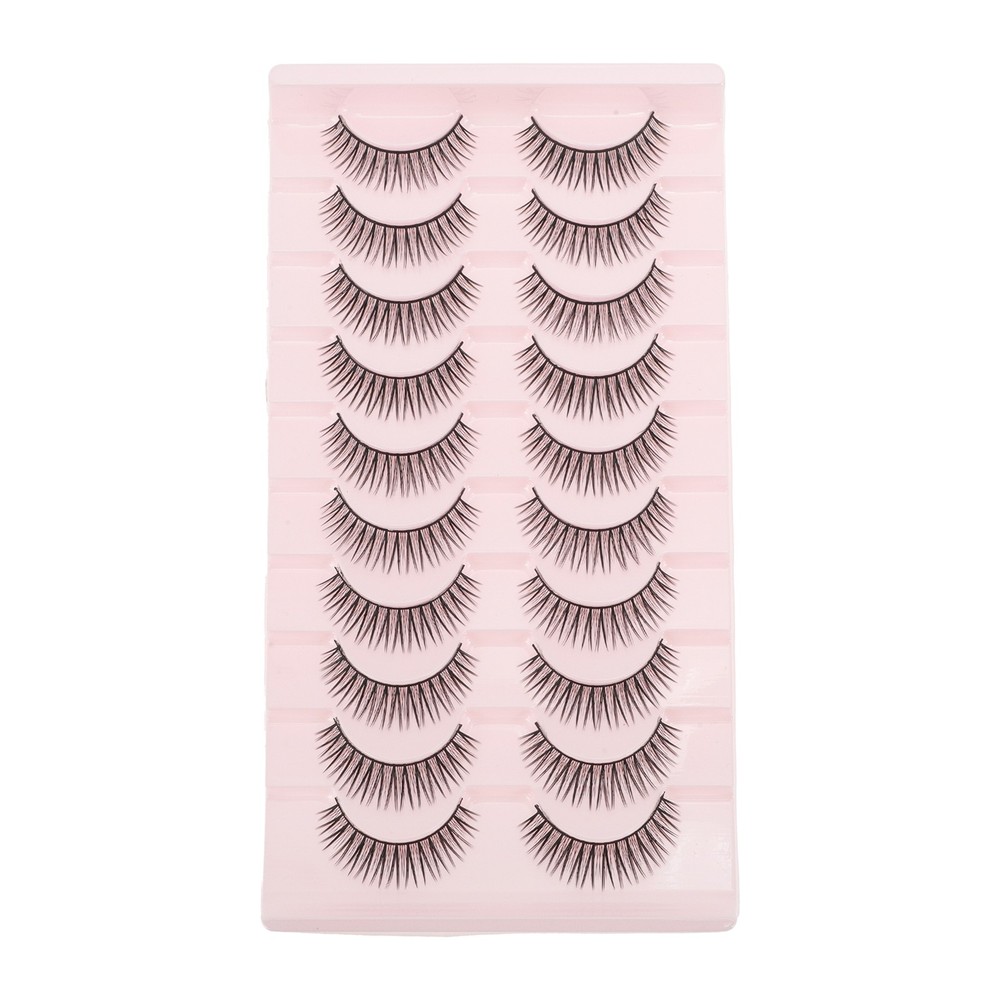 B-3 False Eyelashes for Makeup Black 10 Pair