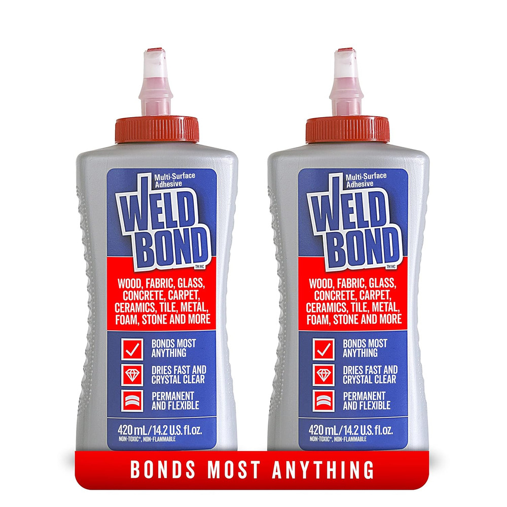 Weldbond Multi-Surface Strong Glue – Fast Drying Glue for Wood, Tile, Ceramic, P