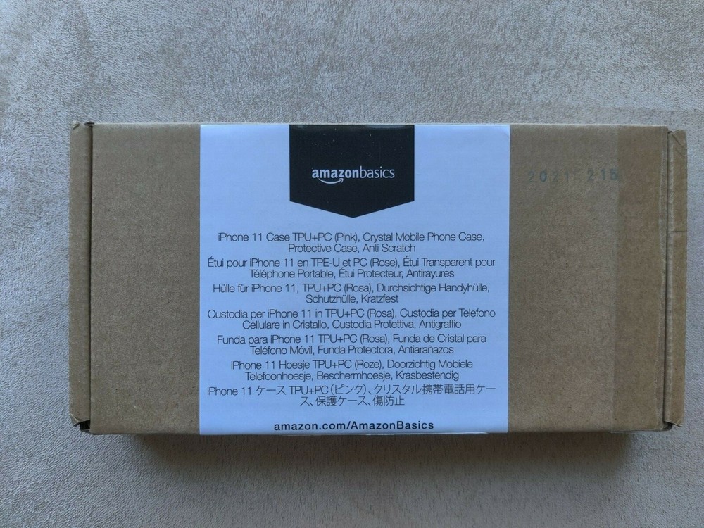 Amazon Basics iPhone 11 Phone Crystal Case (Protective & Anti Scratch) - Pink