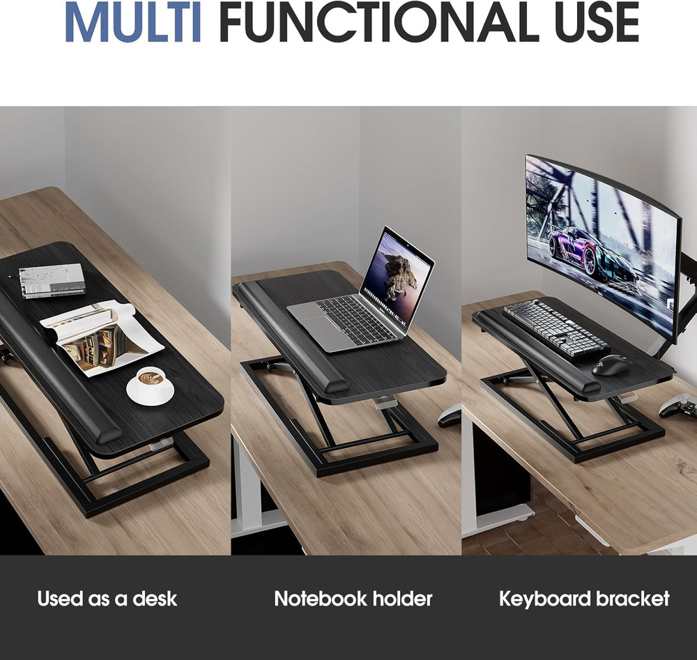 Adjustable Standing Keyboard Tray with Wrist Rest for Ergonomic Workstations