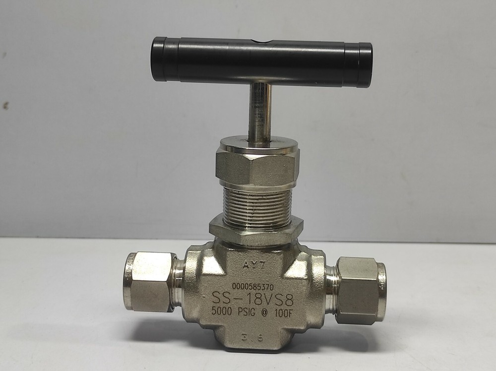 Swagelok SS-18VS8 Needle Valve 5000 PSIG @ 100F / SS18VS8